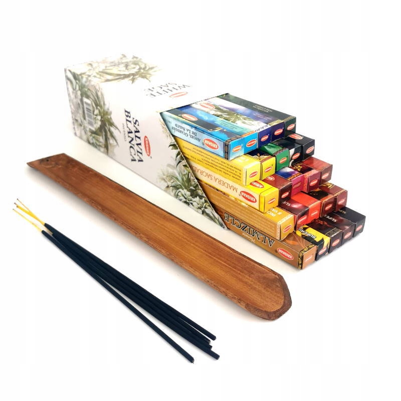 Kadzidełka Krishan mix 25 zapachów KADZIDŁA NA ZIMĘ 200 SZTUK plus GRATIS