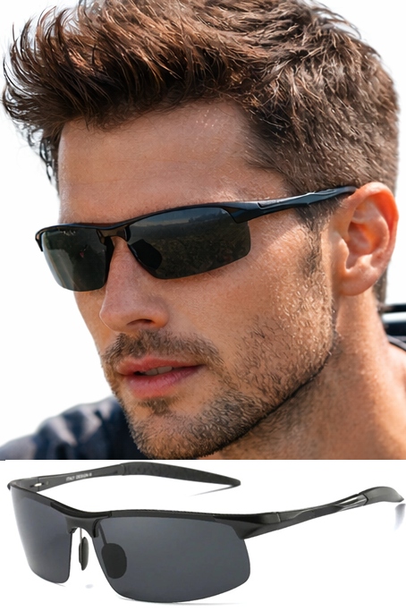 Okulary Przeciwsłoneczne Męskie Z Polaryzacją Filtrem Uv PolarZONE Z Etui