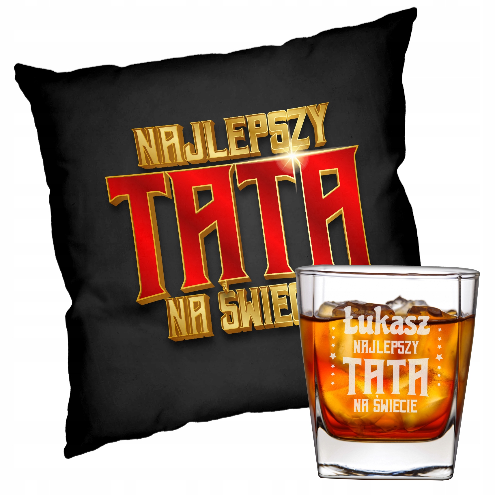 

Na Dzień Ojca Szklanka Do Whisky Poduszka
