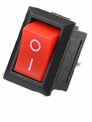 

Przełącznik kołyskowy On Off KCD11 250V czerwony