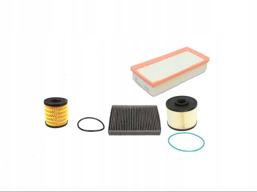 ZESTAW FILTROW FILTRY CITROEN PEUGEOT 2 0HDI