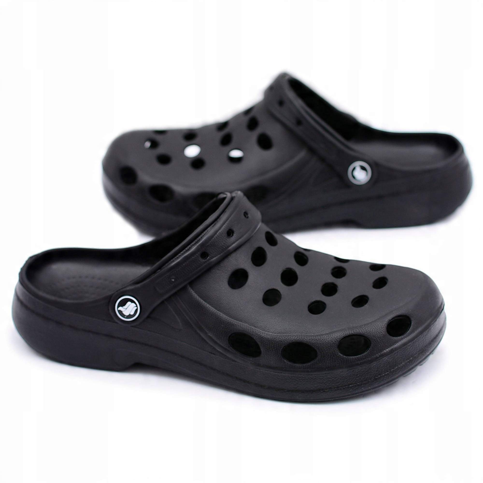 

Czarne Syntetyk Buty Klapki Flameshoes r.42
