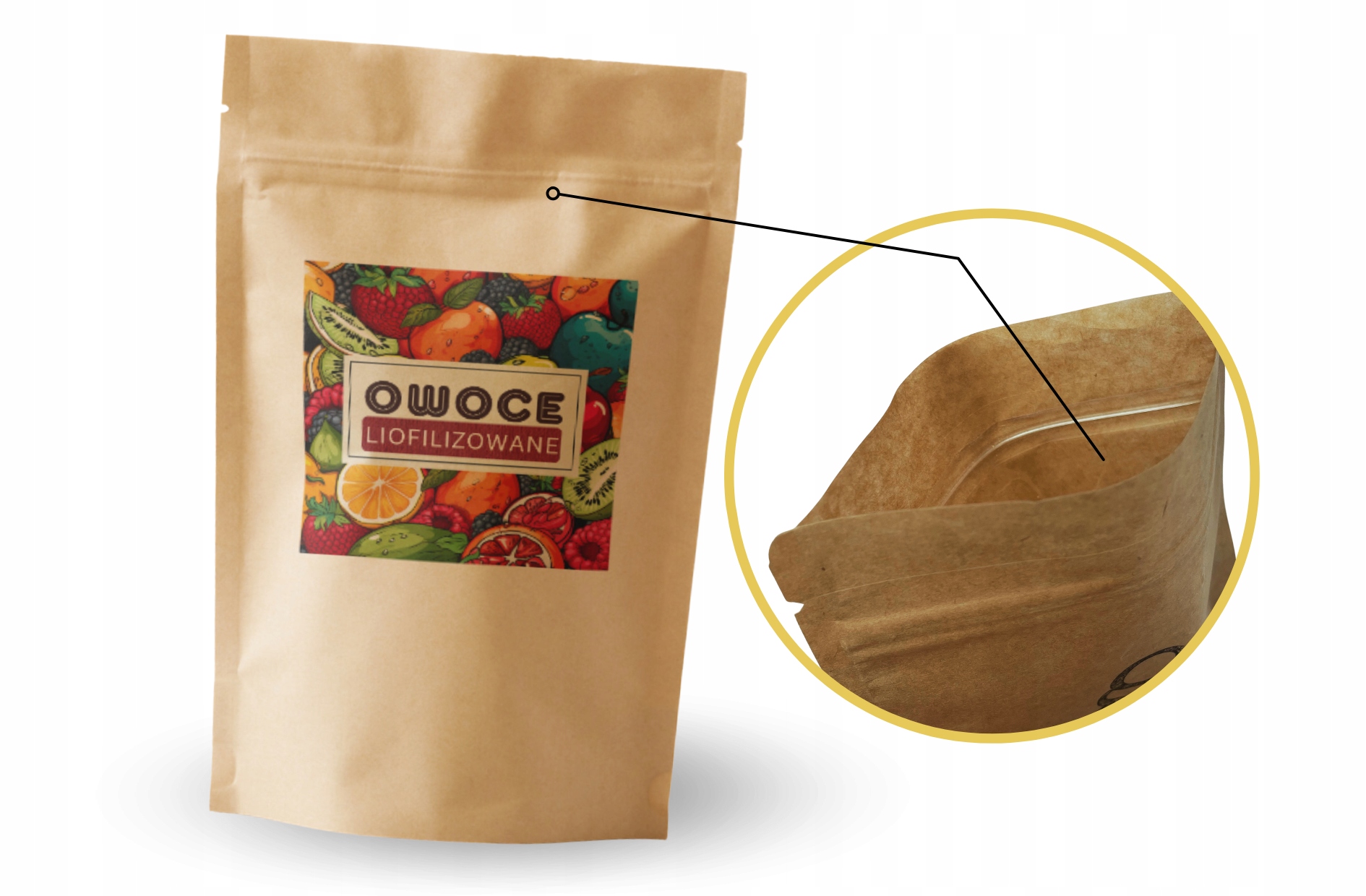 MORELA KAWAŁKI liofilizowana 50g segment morele JAKOŚĆ LIO SNACK Waga netto 50 g