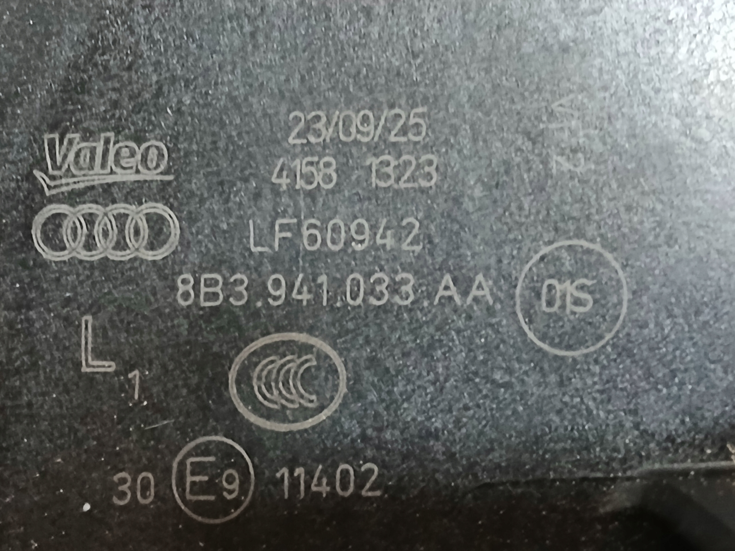light front left AUDI A5 8B3 FULL LED 8B3941033AA