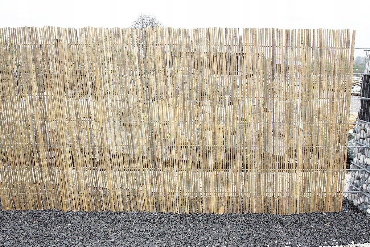OSŁONA Z BAMBUSA 1x3m MATA BAMBUSOWA NA OGRODZENIE PŁOT BALKON Wysokość 1 m