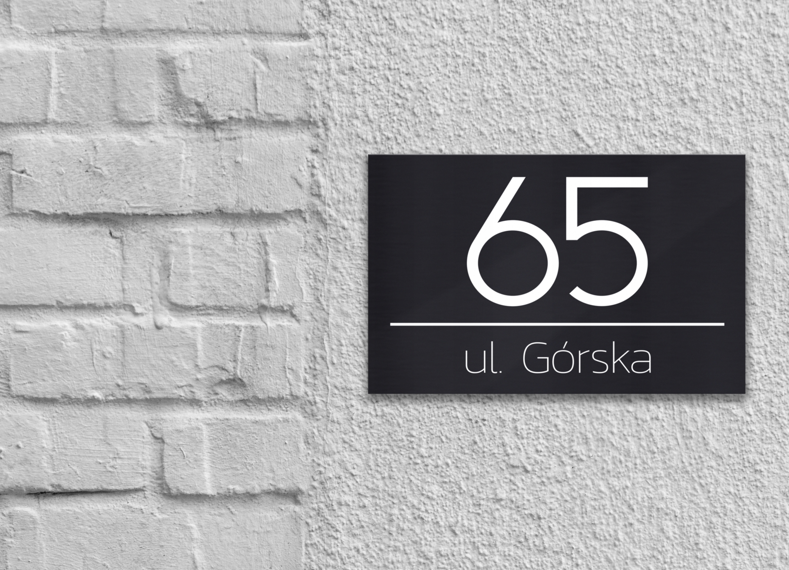 TABLICZKA na dom TABLICA Adresowa CZARNY MAT 162 Kod producenta Tabliczka Adresowa na Dom