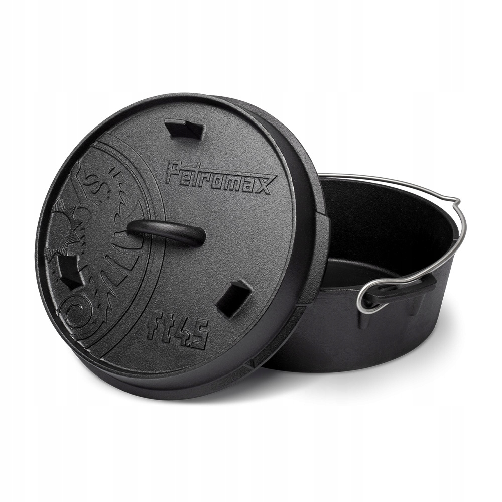 Liatinový kotlík Petromax Dutch Oven s plochým dnom 3,5 L