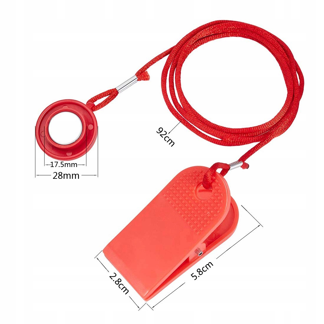 KLUCZ MAGNETYCZNY BEZPIECZEŃSTWA NA BIEŻNI UNIWERSALNEJ 2 szt EAN (GTIN) 6977118660829