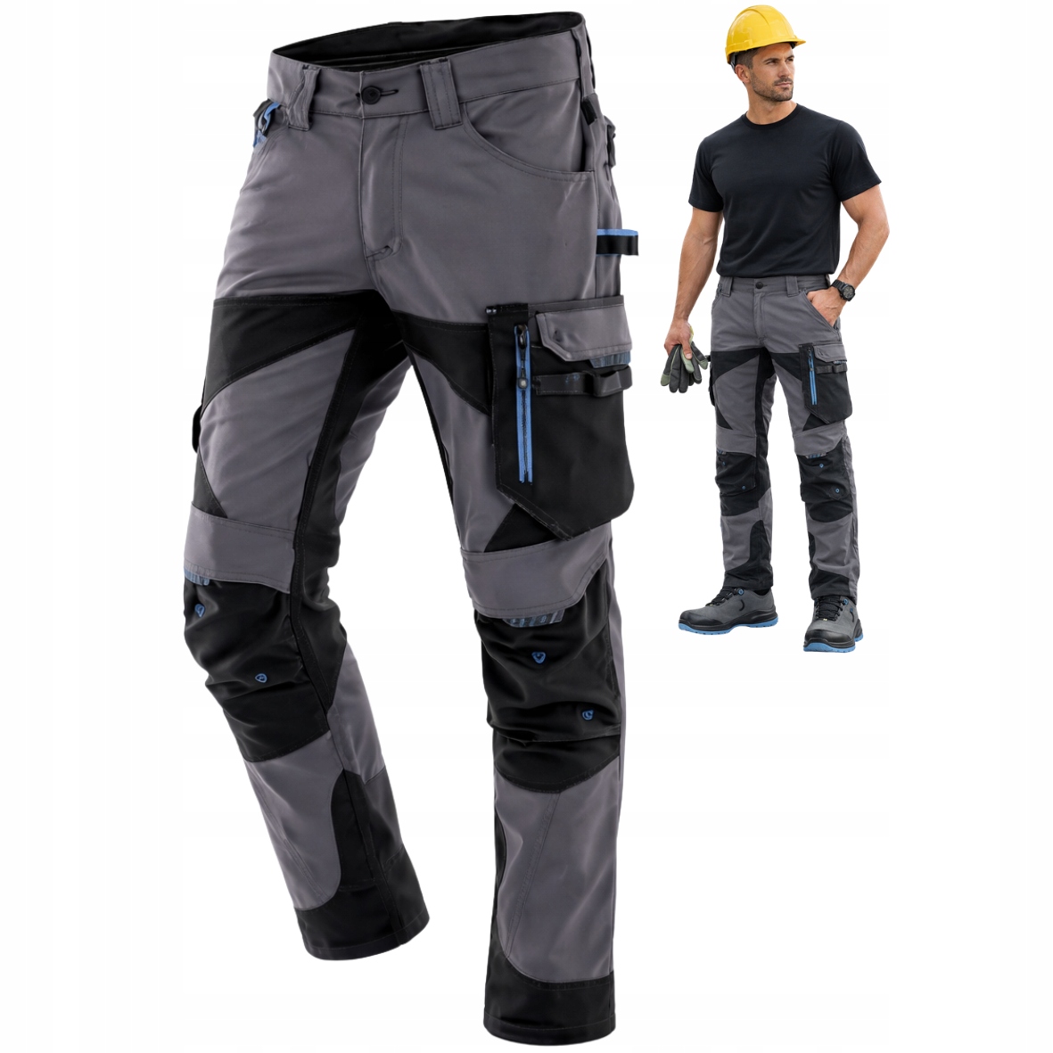 Profesionální elastické Pracovní kalhoty Stretch Bozp Montérské premium XL