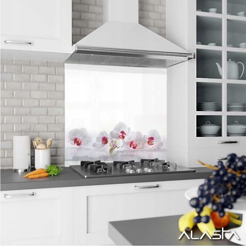 Panel szklany hartowany 60x60 Białe storczyki 2 Stan opakowania oryginalne