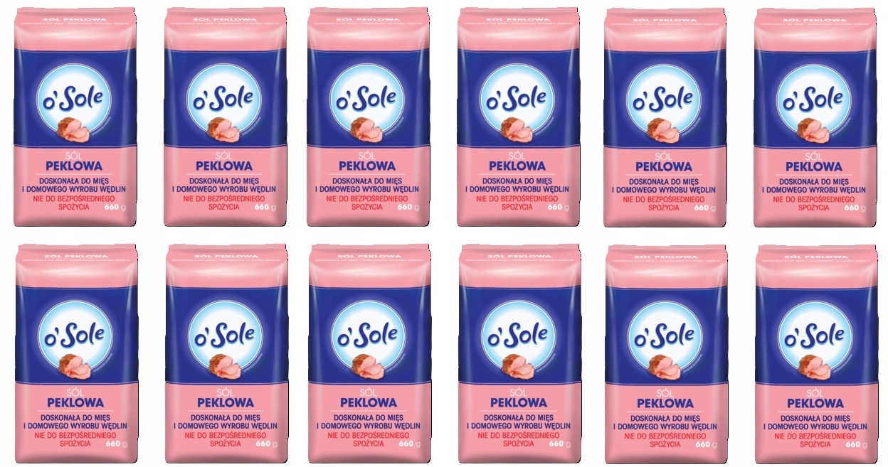 Levně 12 x 660 g O'sole Peklová sůl vynikající na maso Karton