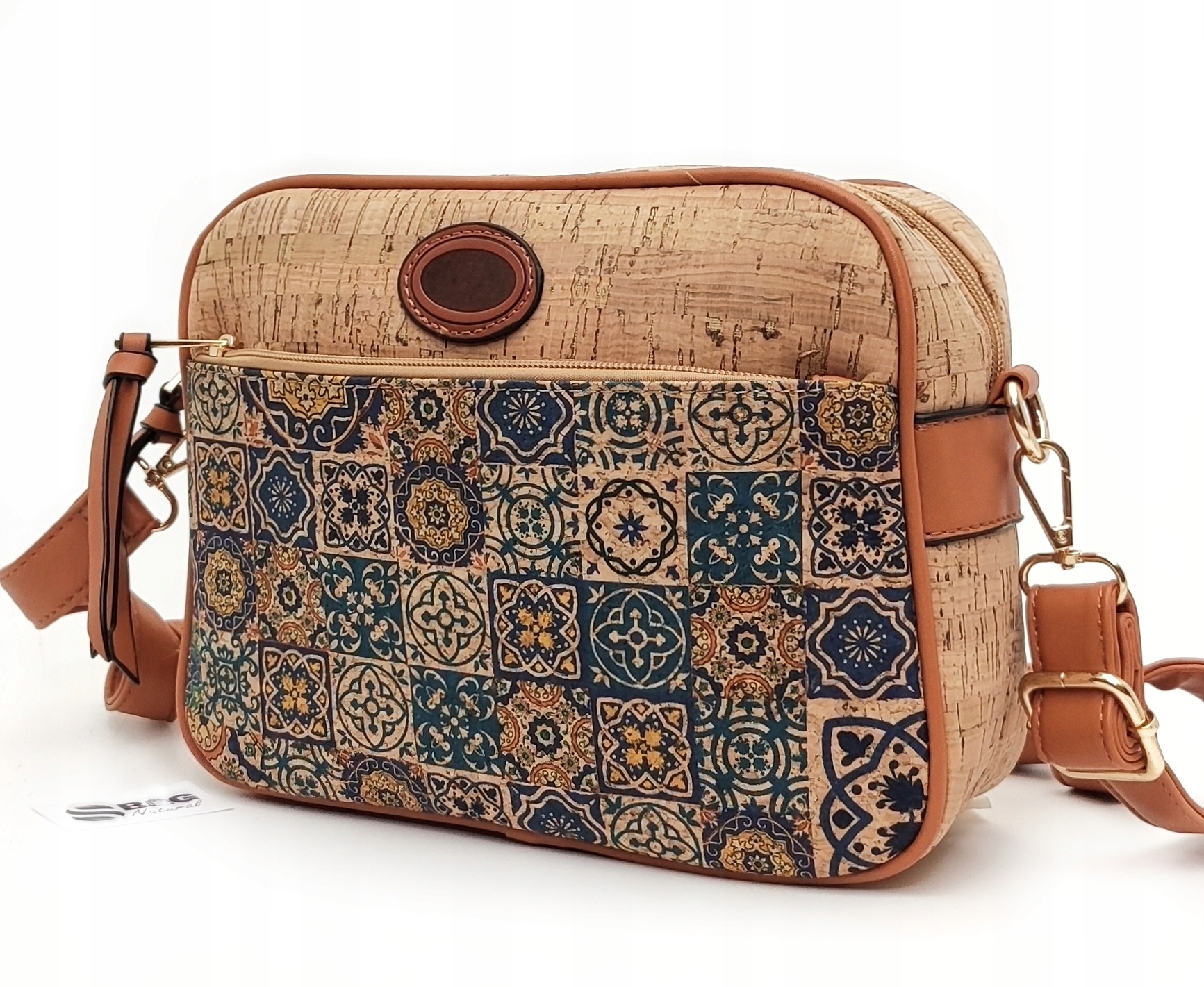 Torebka Korkowa Listonoszka Eko Box Praktyczna Pojemna Wegańska z Korka