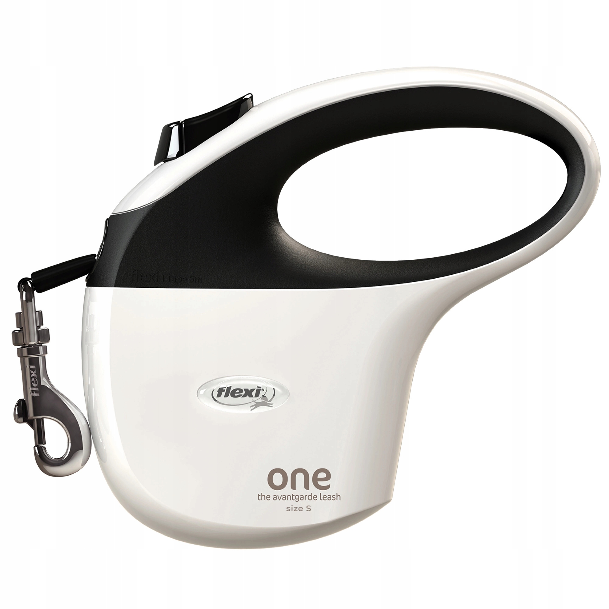 Levně Flexi One Vodítko pro psa Páska S 5 m do 15 kg Bílá