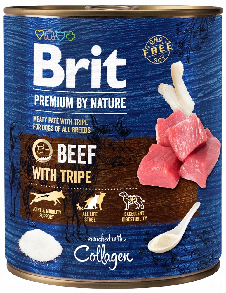 Brit Premium by Nature Beef with Tripes 6x800 g