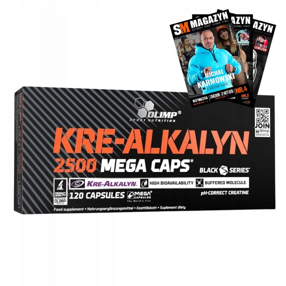 Olimp Kre-alkalyn 2500 Caps 120 kaps Síla Svaly Hmota
