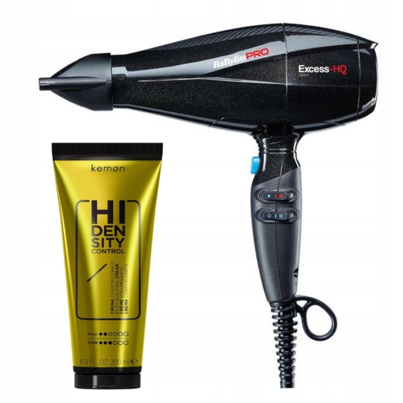 Fén BaByliss Pro Excess Hq 2600W BAB6990IE Dárek krém na vlasy s hustotou 200 Ml
