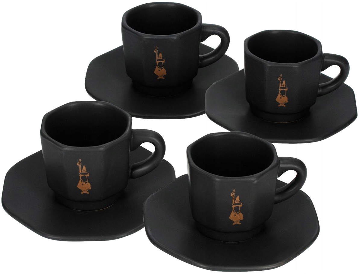 

Filiżanki z podstawką Bialetti Miedziany 4x75 ml