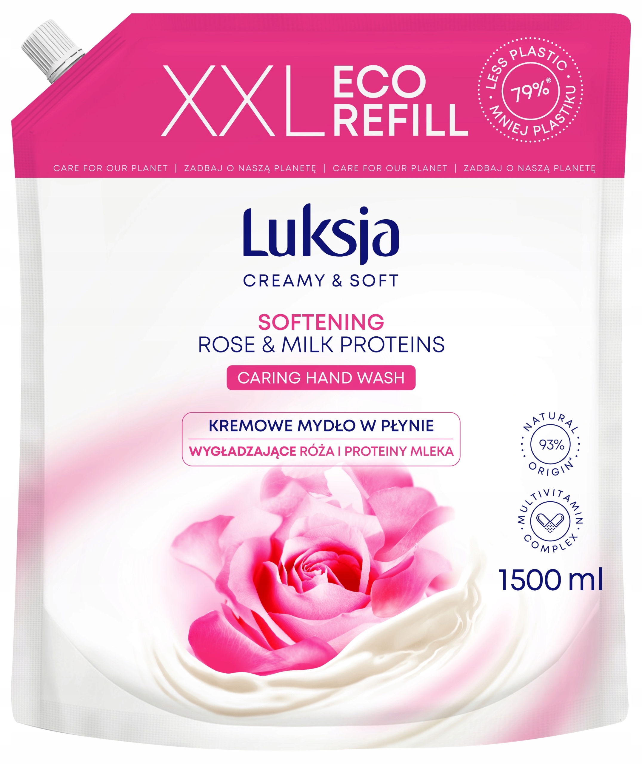 

Luksja Mydło W Płynie Kremowe 1500ML Róża Wygładza