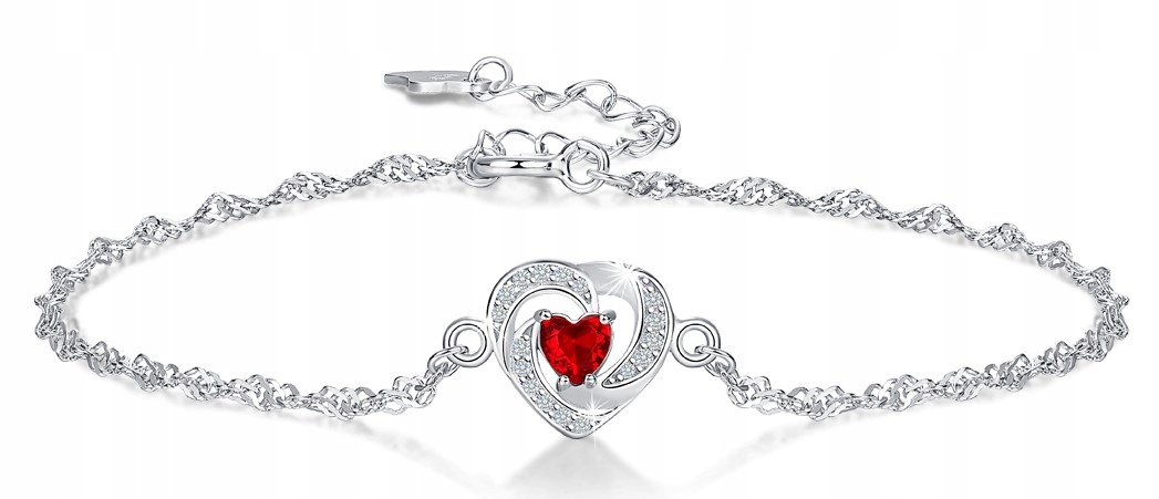 Bransoletka srebrna damska na rękę celebrytka rodowana srebrna próba 925