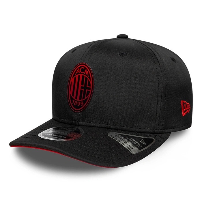 Kšiltovka New Era pánská dámská Ac Milan série a černá polyester