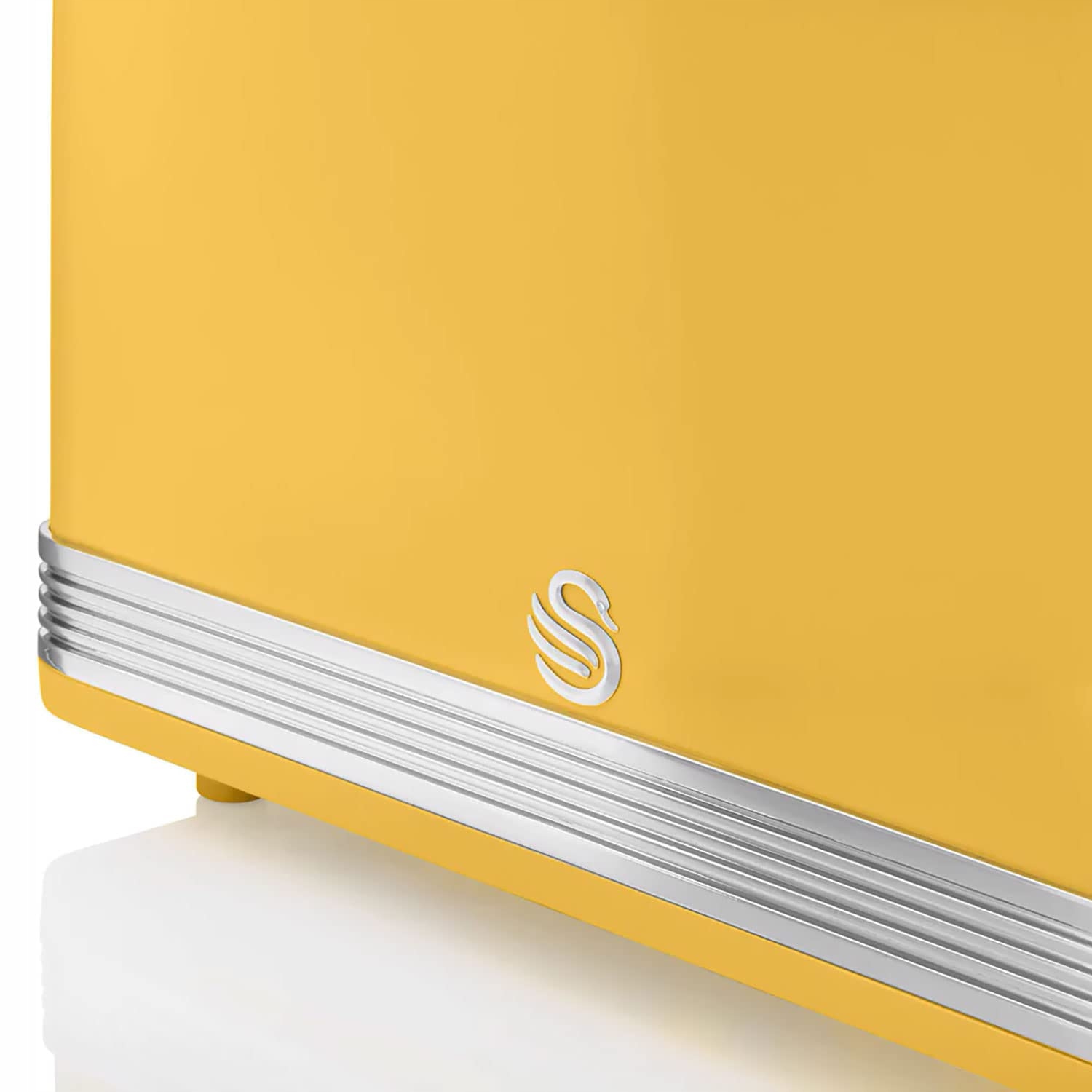 SWAN Retro Toster Vintage 2-Slotowy Żółty 815W Regulacja Stopnia Opiekania — miniatura 7