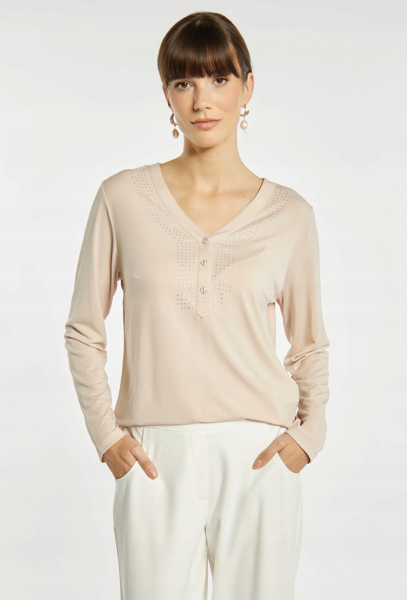 Monnari Bluzka z dekoltem "V" M