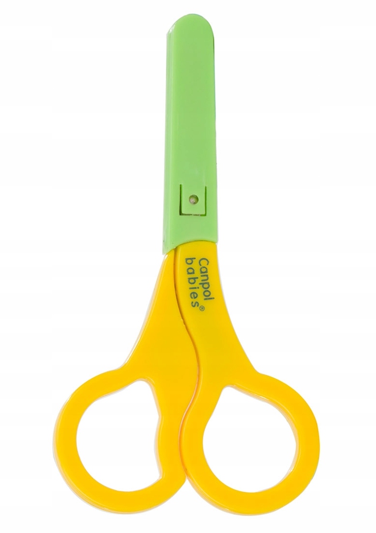 CANPOL BEZPIECZNE NOŻYCZKI DLA NIEMOWLĄT Z OSŁONKĄ