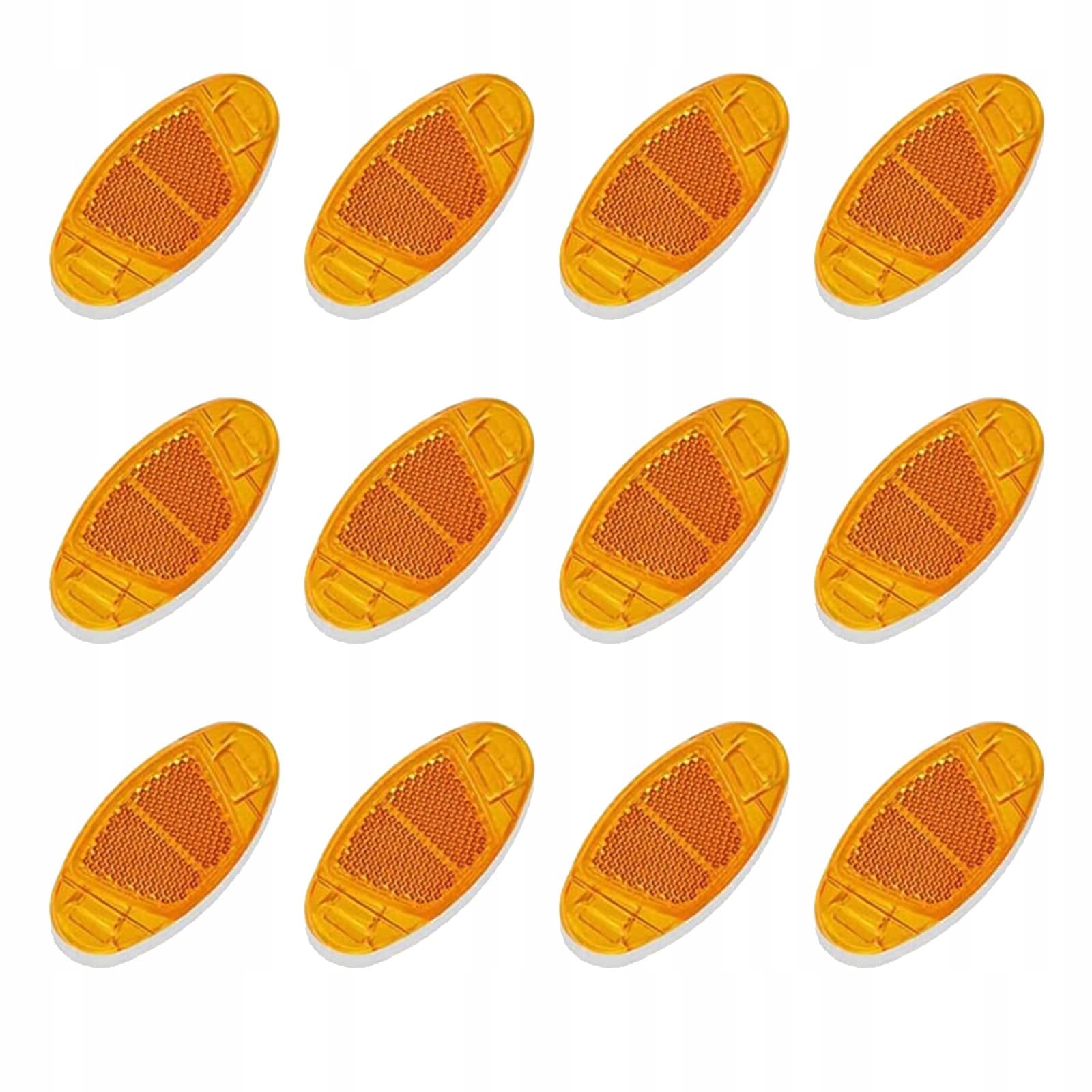 ZESTAW REFLEKTORÓW NA SZPRYCHY ROWEROWE ODBLASKI KOCIE OKO FANNITE 12 SZTUK