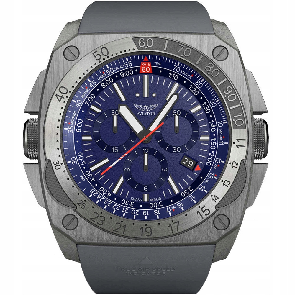Pánské Pánské Hodinky Aviator M.2.30.0.220.6.GMIG-29 s šedým řemínkem