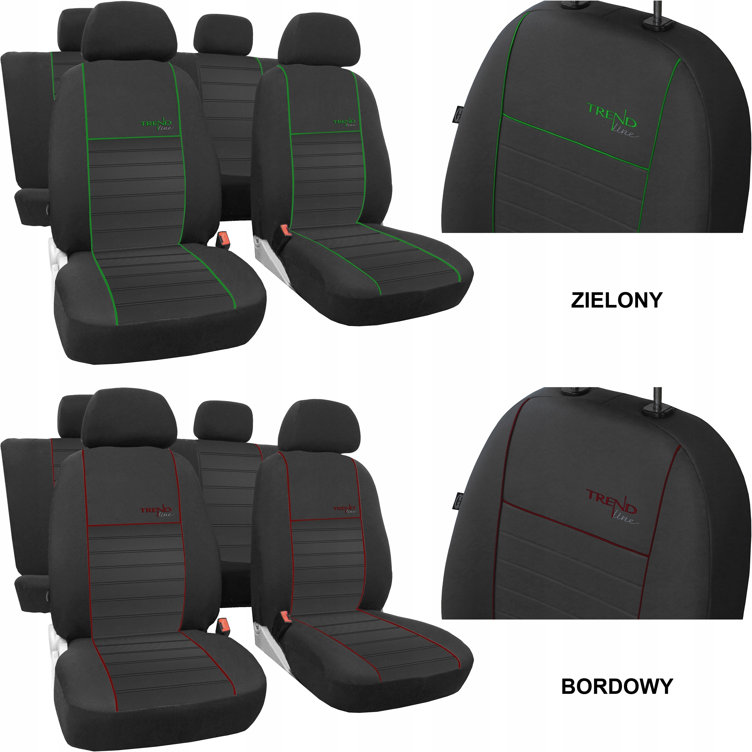 POKROWCE MIAROWE NA FOTELE do KIA OPTIMA 2 FL Materiał materiał tapicerski