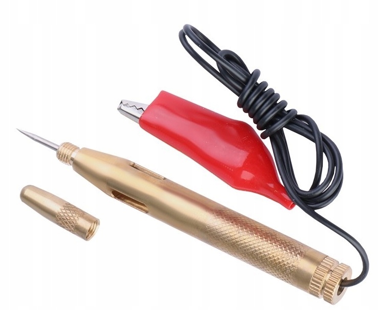 Próbnik tester napięcia metalowy 6 24V z igłą