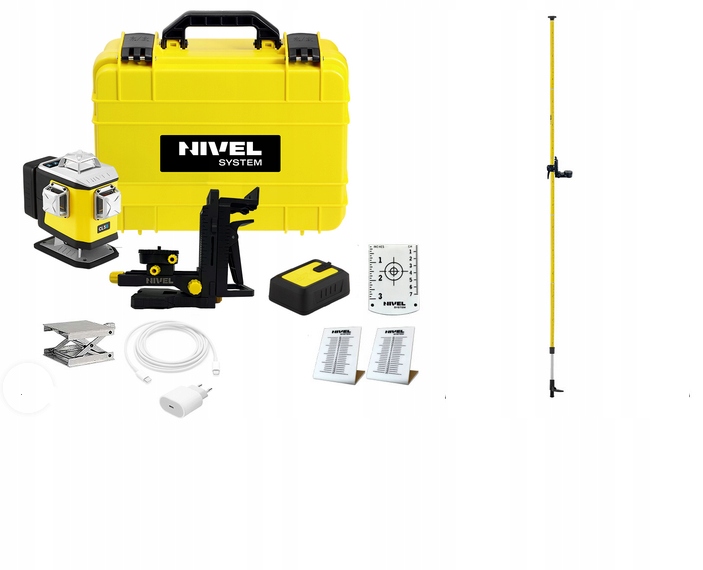 Nivel System CL5B Křížový Laser Modrý S Tyčkou CL5B+LP-36