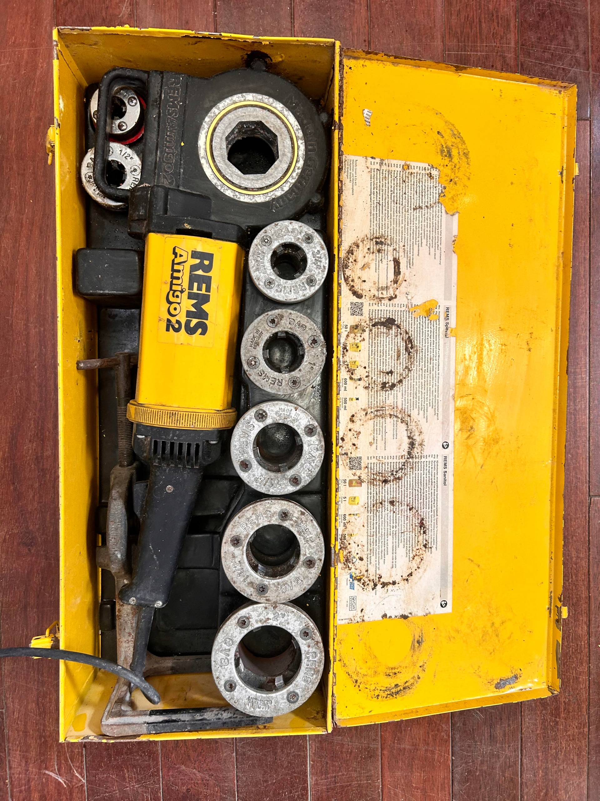 Gwintownica Rems Amigo 2 + Gwinty 6 SZT + Walizka Marka Rems