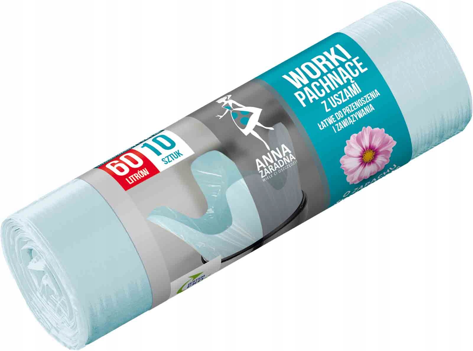 

Worki Na Śmieci Z Uszami *az* 60 L 10 szt. Kwiat