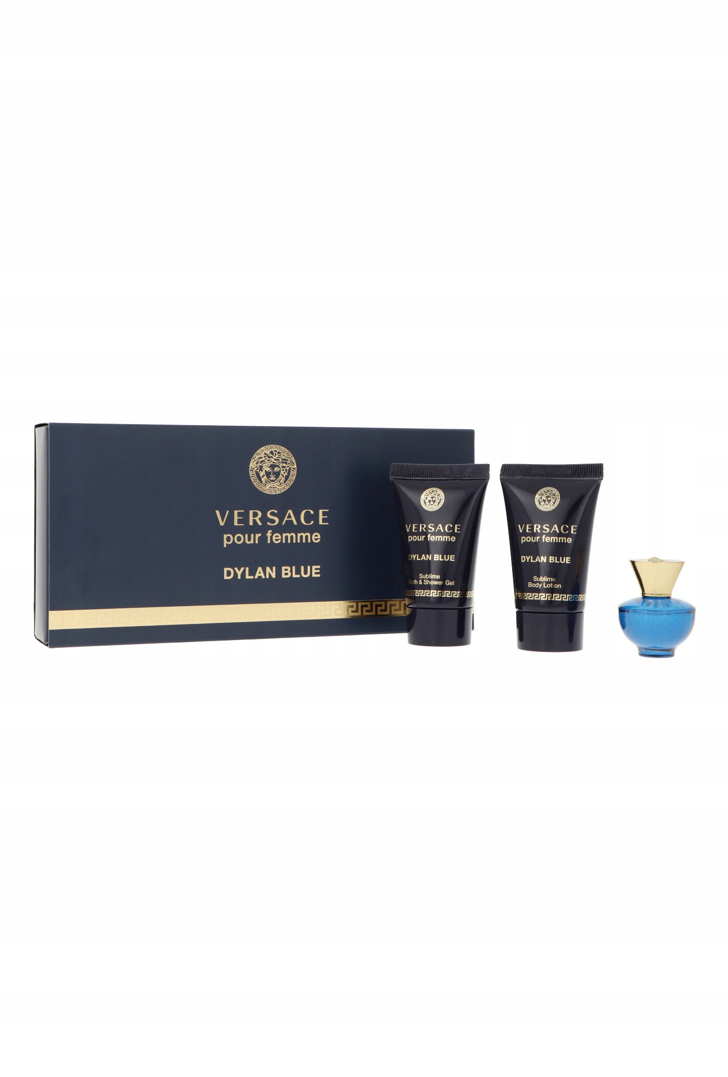 Sada Versace Pour Femme Dylan Blue Edp 5 ml Gel 25 ml Balzám 25 ml