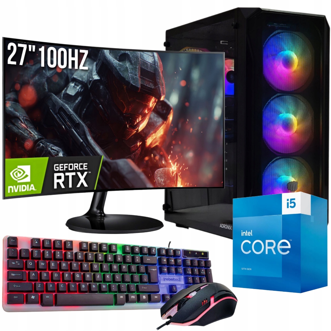Herní Set Adronix Pluse 27"100Hz |I5|RTX 5060|32GB|1TB SSD|WIN11PRO