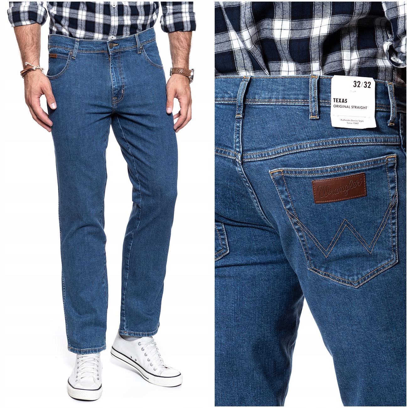 

Wrangler Texas Męskie Spodnie Jeansowe 32/30