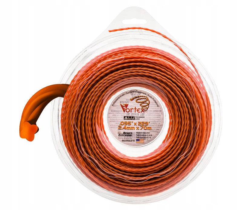 

Żyłka Kosy 2,4 mm 70 m Aluminiowa Vortex Usa