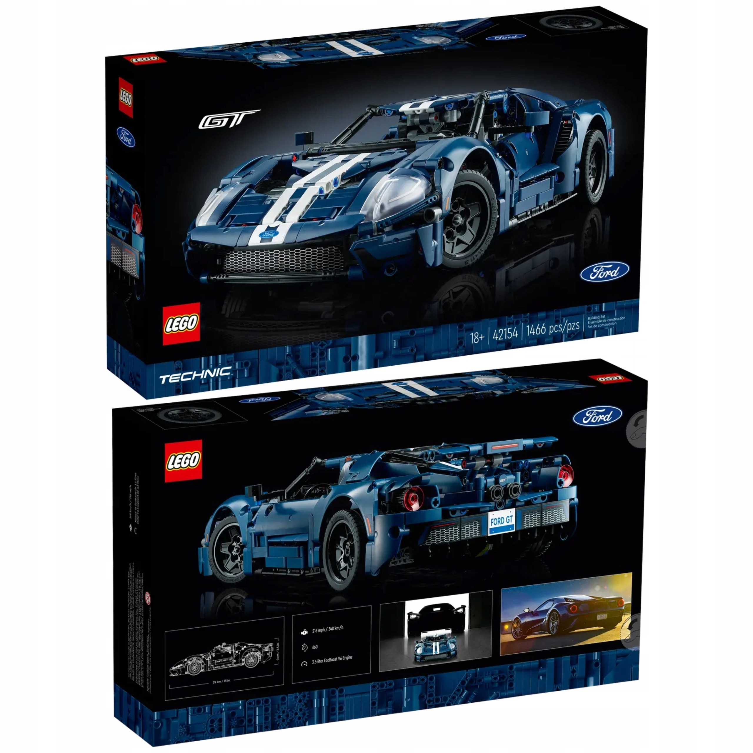 Ford Gt Lego Technic 42154 2022 Dárek Stavebnice