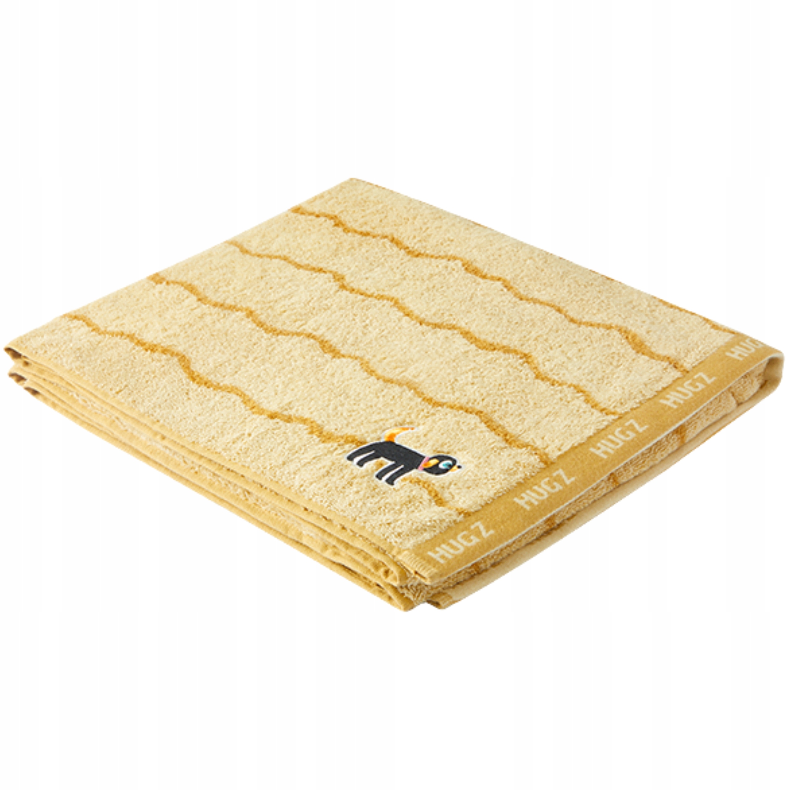 Rychleschnoucí koupelový ručník Velký Mideer Hugz pro děti 70 x 140 Žlutá