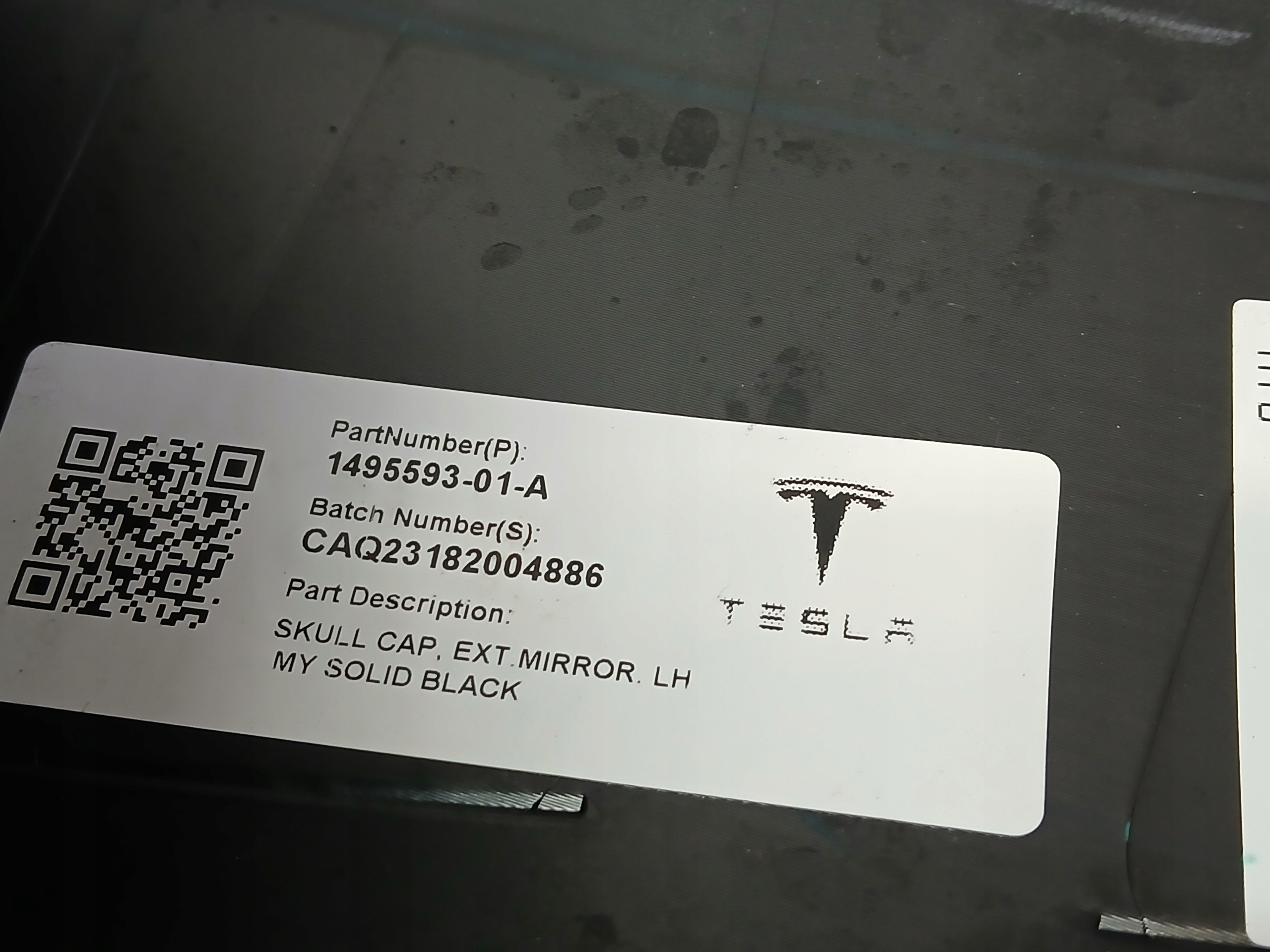 Spiegel Gehäuse rechts oder links TESLA Y 1495594-01-A 1495593-01-A