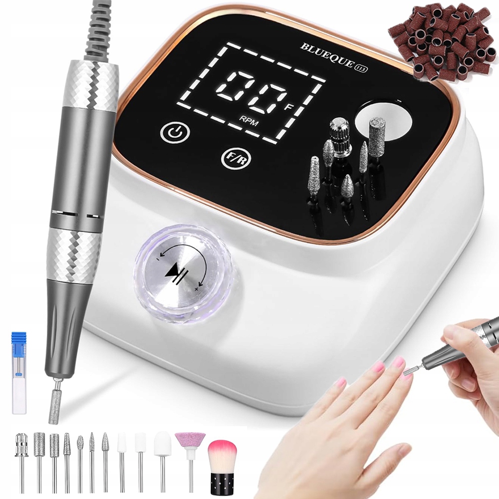 Bruska Na Nehty Manikúra Pedikúra Bezdrátová Sada 50W