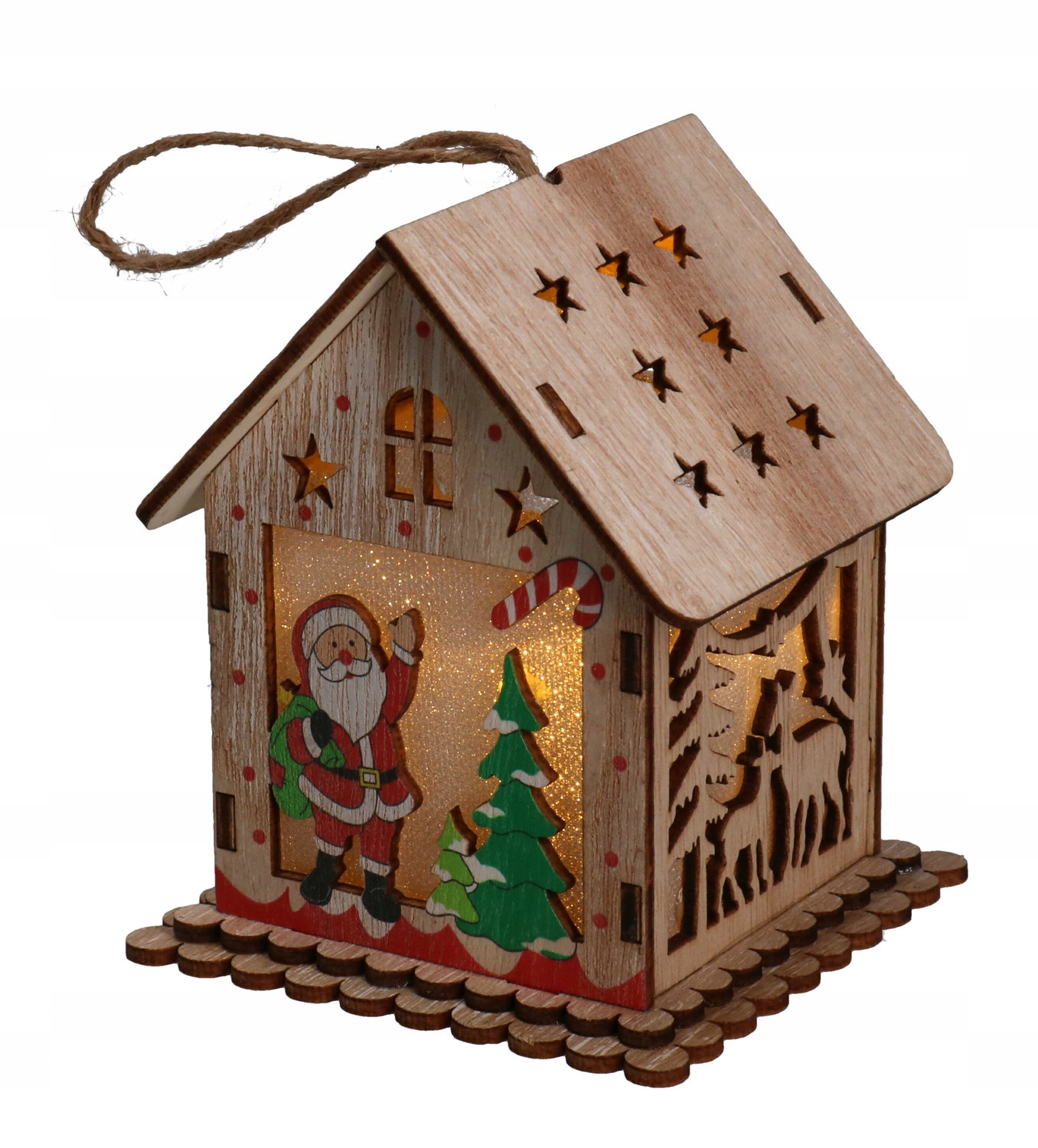 

Lampion Mikołaj drewniany 1391