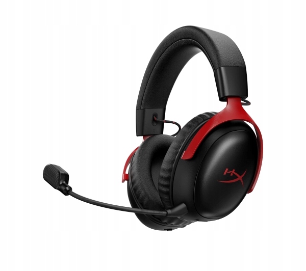 Słuchawki HyperX Cloud III S Wireless Nauszne Czarno-czerwone bezprzewodowe