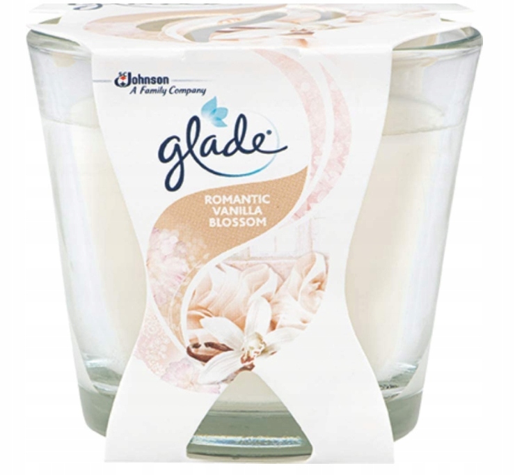 

Glade, Świeca zapachowa, Romantyczna wanilia, 70g