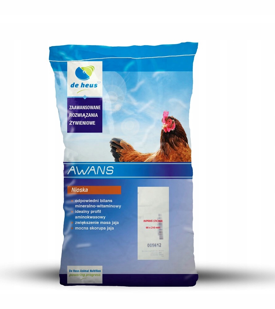 

Pasza dla niosek Avans De Heus 25kg Kruszonka