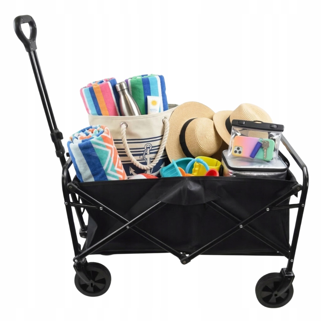 Skládací Zahradní Plážový Turistický Vozík S Velkými Terénními Koly, Přepravní Vozík