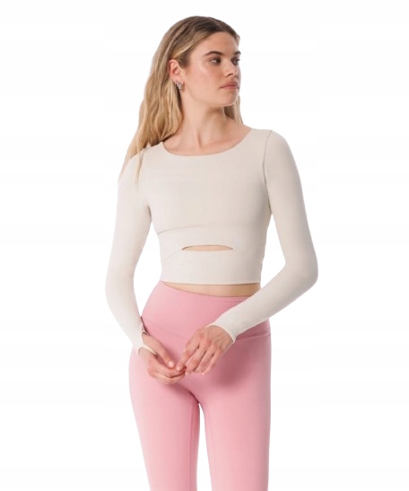 Carpatree Longsleeve Z Wycięciem Balletcore Cutout Swan Beige r. M