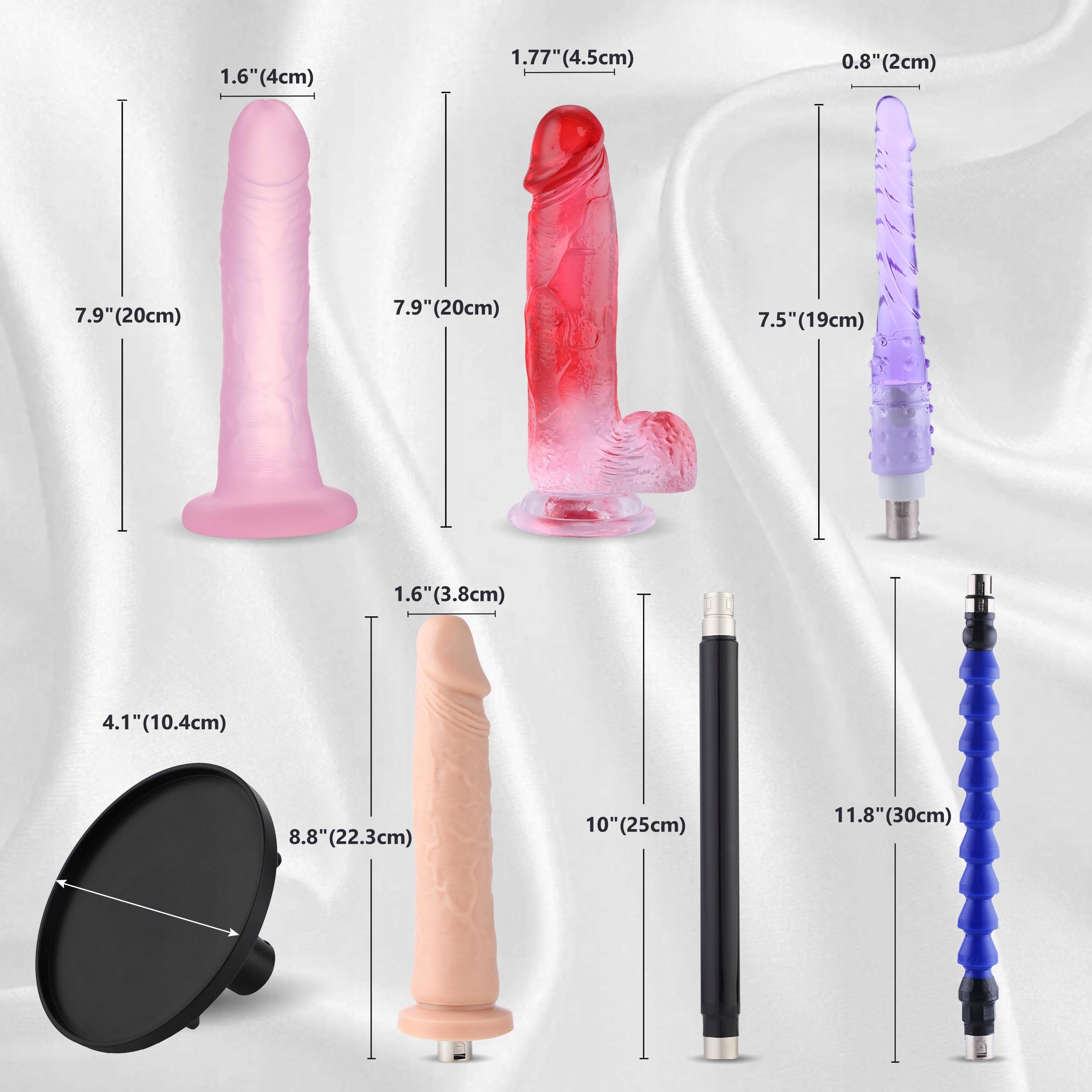 AUTOMATISCHE DILDO MASZYNA Z APLIKACJĄ I 8 KOŃCÓWKAMI DLA DOROSŁYCH — miniatura 2