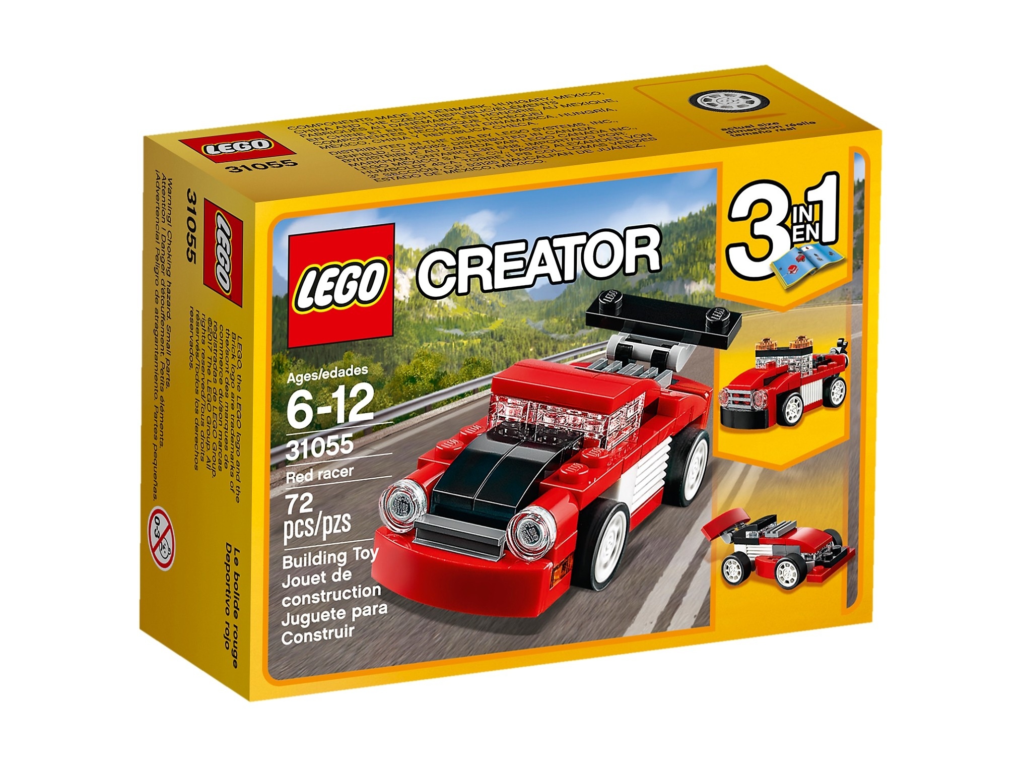 Lego Creator 3 w 1 31055 Czerwona wyścigówka Nowe